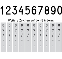 Trodat Classic Ziffernstempel 10-stellig 12 mm 