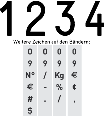 Trodat Classic Ziffernstempel 4-stellig 40x12 mm 