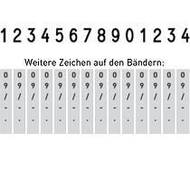 Trodat Classic Ziffernstempel 14-stellig 5 mm 60x5 mm 