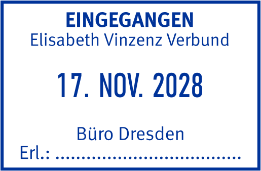 Colop Greenline 2360 Datumsstempel 45x30 mm BLAU