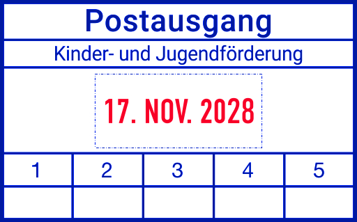 Colop Classic Line 2660/2 zweifarbiger Datumsstempel 58 x 37 mm ZWEIFARBIG