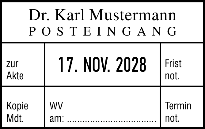 Colop Greenline 2660 Datumsstempel 58x37 mm BLAU