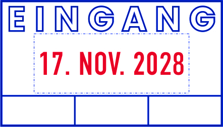 Colop Expert Line 3160/2 zweifarbiger Datumstempel 41 x 24 mm ZWEIFARBIG