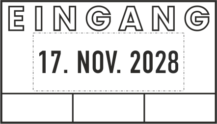 Colop Expert Line 3160 Datumstempel 41x24 mm BLAU