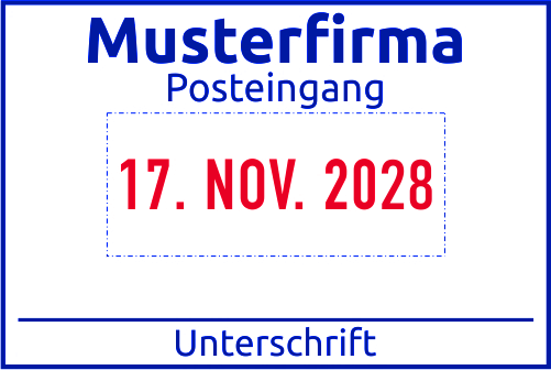 Colop Expert Line 3360/2 zweifarbiger Datumstempel 45 x 30 mm ZWEIFARBIG