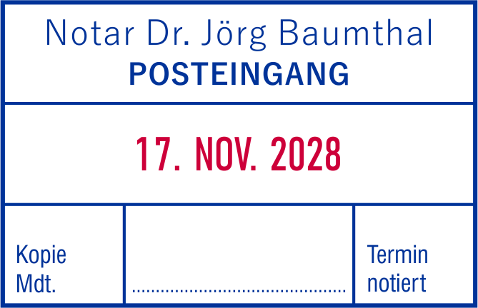 Colop Expert Line 3660/2 zweifarbiger Datumsstempel 58 x 37 mm ZWEIFARBIG