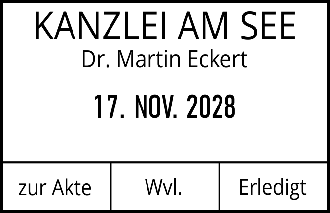 Colop Expert Line 3660 Datumsstempel 58x37 mm BLAU