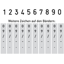 Trodat Classic Ziffernstempel 10-stellig 4 mm 48x4 mm 