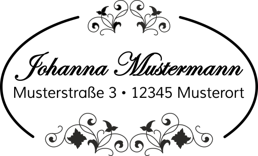 Trodat Printy 44055 Textstempel oval 55x35 mm SCHWARZ BLAU