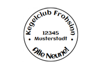 Trodat Printy 46025 Textstempel rund Durchm. 25 mm BLAU BLAU