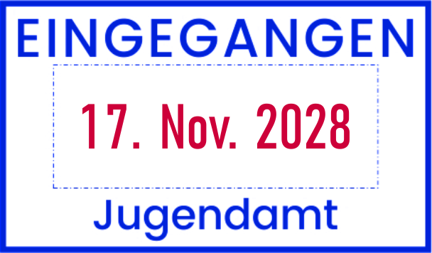 Trodat Printy 4750/2 zweifarbiger Datumstempel m. Text 39 x 22 mm ZWEIFARBIG