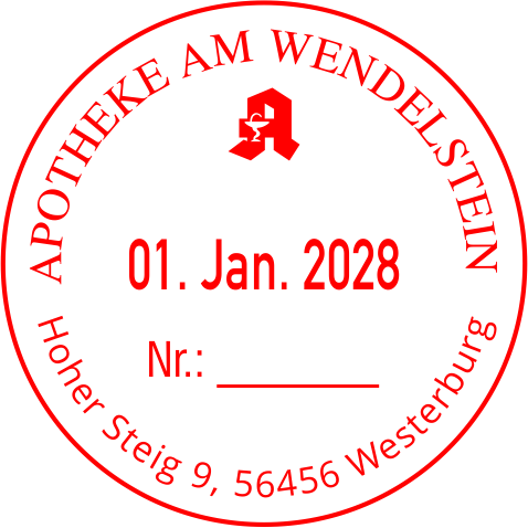 Trodat Professional 54045 Datumstempel mit Text rund oder oval bis 45x45 mm BLAU