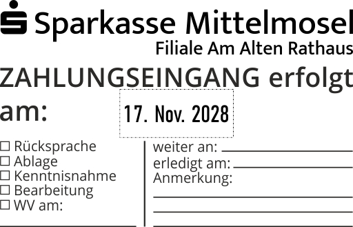 Trodat Professional 54110 Datumstempel mit Text 83x53 mm BLAU