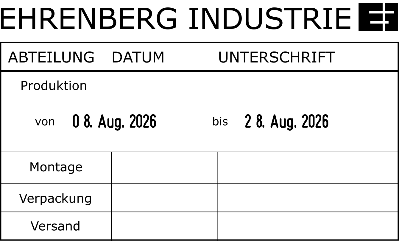 Trodat Professional 54126 Datumstempel m. Doppeldatum 116 x 70 mm BLAU