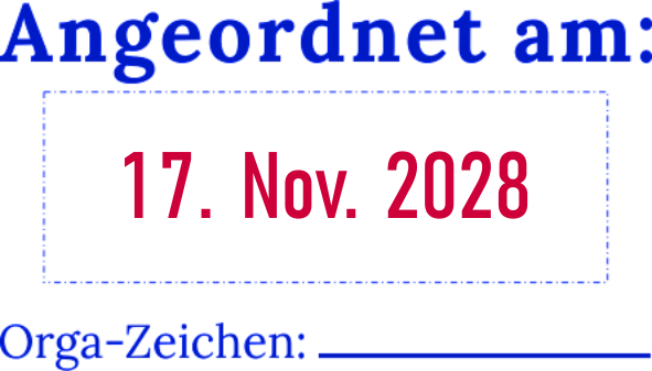Trodat Professional 5430 Datumstempel blau/rot zweifarbig 39 x 22 mm ZWEIFARBIG