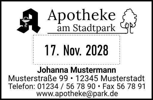 Trodat Professional 5474 4.0 (vorher 5470) Datumstempel mit Text 59 x 39 mm BLAU