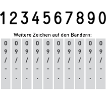 Trodat Classic Ziffernstempel 10-stellig 9 mm 69x9 mm 