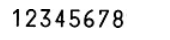REINER Paginierstempel C1 8 Räder, Zeichengröße 5.5 mm, Blockschrift SCHWARZ
