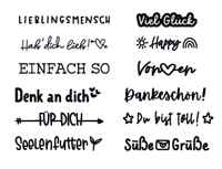 Nette Botschaften trodat Creative Mini Stempel Set 