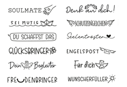 Engelspost trodat Creative Mini Stempel Set