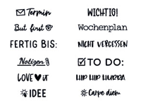 Bullet Journal trodat Creative Mini Stempel Set 