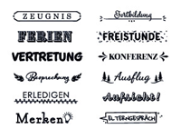 Schulplaner trodat Creative Mini Stempel Set 