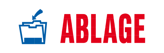 Eco-Printy mit Text: Ablage ZWEIFARBIG