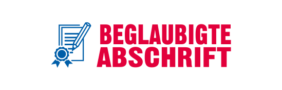 Eco-Printy mit Text: beglaubigte Abschrift ZWEIFARBIG