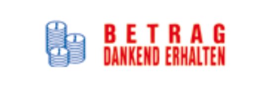 Eco-Printy mit Text: Betrag dankend erhalten ZWEIFARBIG