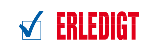 Eco-Printy mit Text: Erledigt ZWEIFARBIG