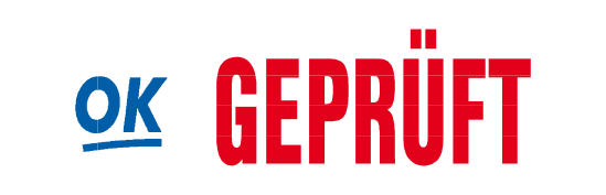 Eco-Printy mit Text: Geprüft ZWEIFARBIG