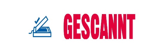 Eco-Printy mit Text: Gescannt ZWEIFARBIG