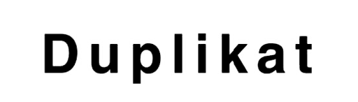 Holzstempel mit Text: Duplikat 