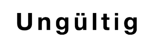 Holzstempel mit Text: Ungültig 