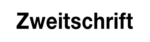 Holzstempel mit Text: Zweitschrift 