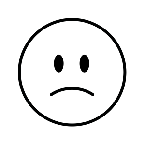 Smiley Stempel Traurig 