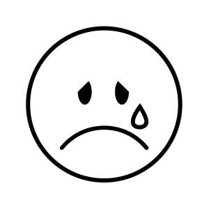 Smiley Stempel Weinen 