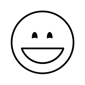 Smiley Stempel Glücklich 