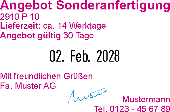 Trodat Printy 4727 Mehrfarbiger Stempel mit Datum SCHWARZ 