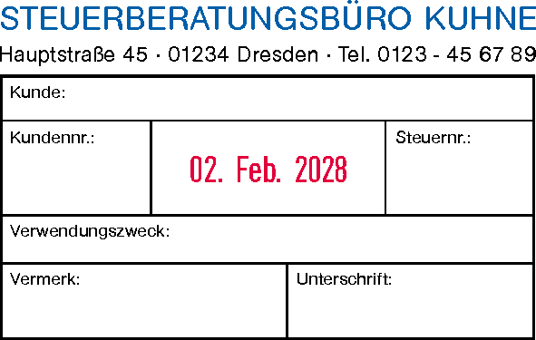 Trodat Professional 54110 Mehrfarbiger Stempel 