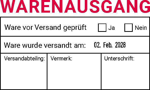 Trodat Professional 54120 mehrfarbiger Stempel MCI, Datum rechts 