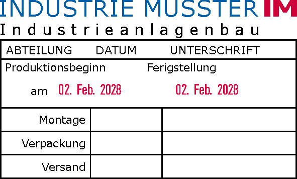 Trodat Professional 54126 Mehrfarbiger Stempel mit Doppeldatum 