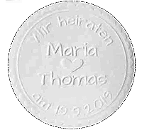 Prägegerät universal Modell MI S 51 schwarz mit Gravur 