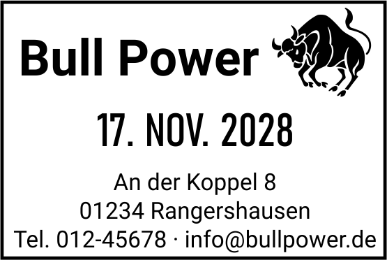 Colop Printer 38 Datumsstempel mit Text 56x33 mm BLAU