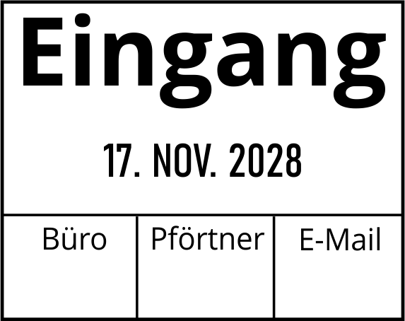 Colop Printer 54 Datumstempel mit Text 50x40 mm BLAU