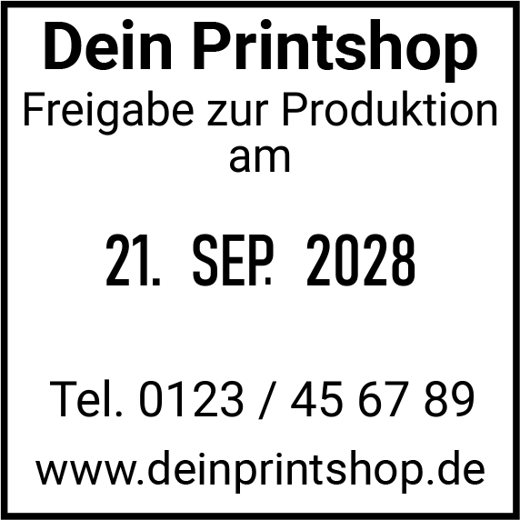 Colop Printer Q30 Datumstempel mit Text 31x31 mm BLAU