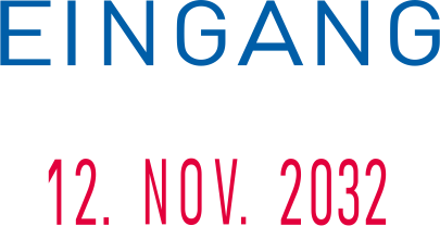 Colop Mini Dater S160/L1 mit Datum rot und Wortabdruck EINGANG ZWEIFARBIG