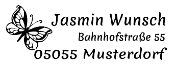 Schulbox Herz mit Trodat Printy 4912 BLAU