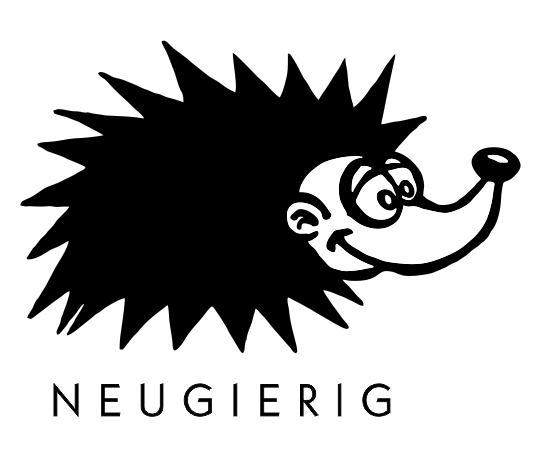 Printy 4924 Motivstempel Motiv Q11 Neugierig SCHWARZ BLAU