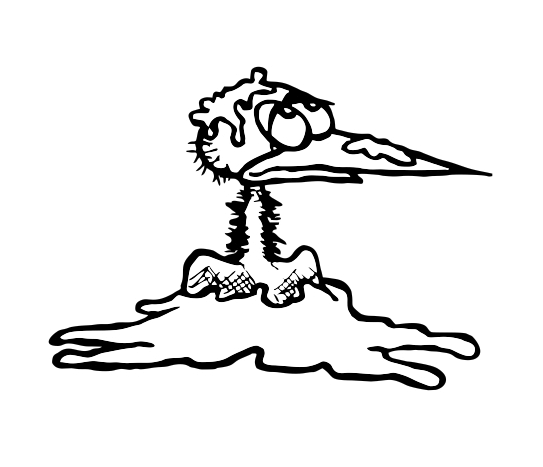 Printy 4924 Motivstempel Motiv Q30 Küken SCHWARZ BLAU